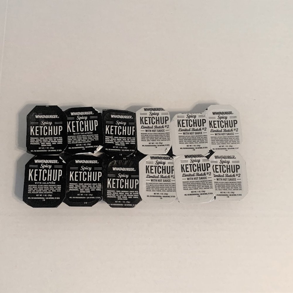 12 NEW Whataburger Spicy, Spicy w/ Jalapeno & Limited Batch #2 w/ Hot Sauce Rare